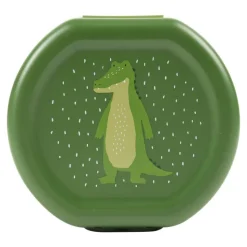Lot de 2 boîtes à goûter à clip rondes - mr. alligator
