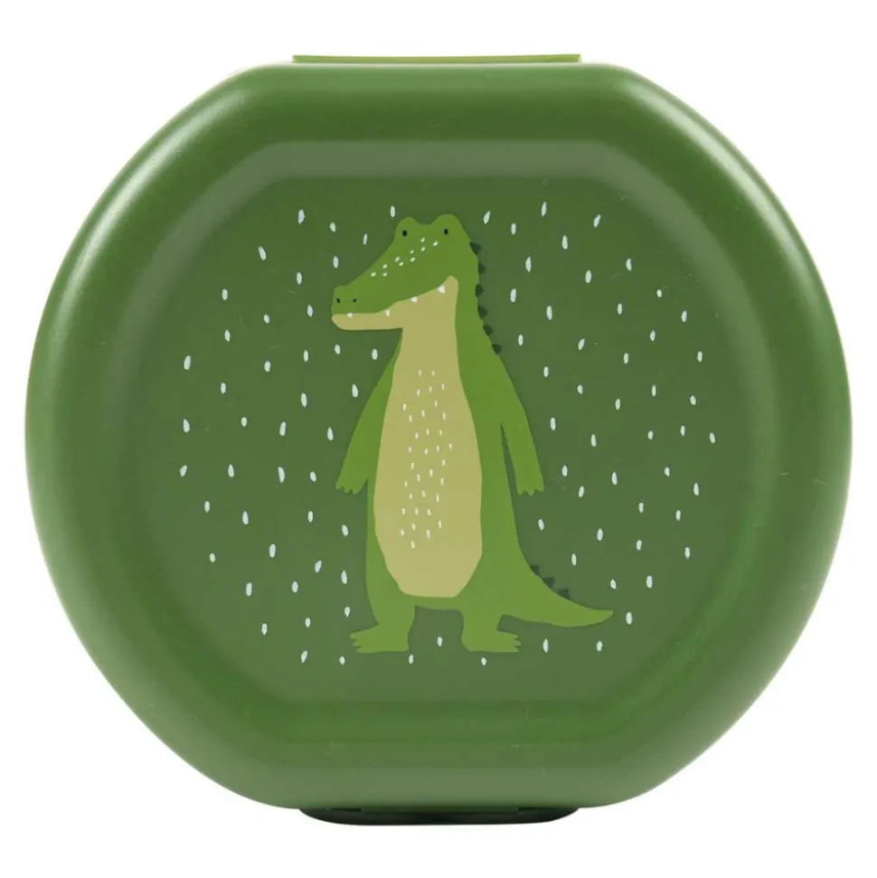 Lot de 2 boîtes à goûter à clip rondes - mr. alligator