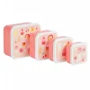 Lot de 4 boîtes à goûter crème glacée