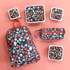 Lot de 4 boîtes à goûter fraises