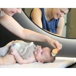 Lot de 3 brosses de soins pour bébés en bois naturel
