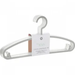 Lot de 6 cintres enfant gris