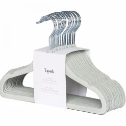 Lot de 15 cintres enfant velours écume