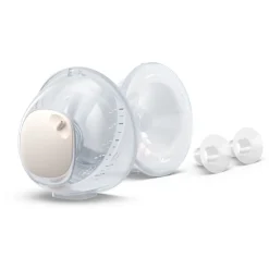 Lot de 2 coquilles flacons de recueil de lait scf439/01