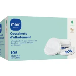 Lot de 105 coussinets d’allaitement extra-fins