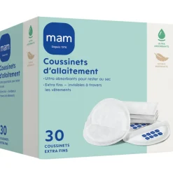 Lot de 30 coussinets d’allaitement extra-fins