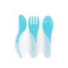 Lot de 3 couverts d'apprentissage +6 mois pastel bleu