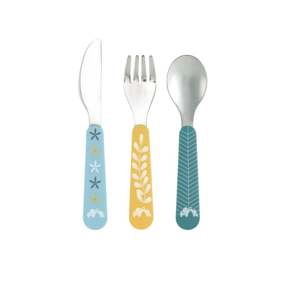 Lot de 3 couverts en métal little buddies