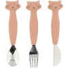 Lot de 3 couverts en silicone mrs. cat