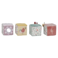 Lot de 4 cubes d'activités en tissu fairy garden