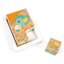Lot de 6 cubes en bois pure