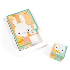Lot de 6 cubes en bois pure