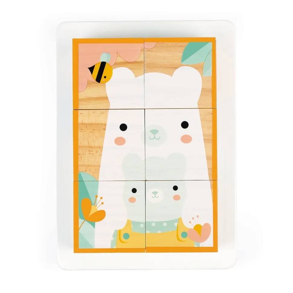 Lot de 6 cubes en bois pure