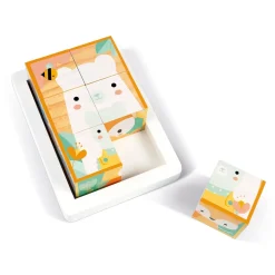 Lot de 6 cubes en bois pure