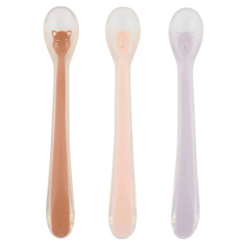 Lot de 3 cuillères d'alimentation pour bébé - mrs. cat