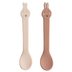 Lot de 2 cuillères en silicone mrs. rabbit