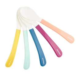 Lot de 5 cuillères 2ème âge multicolores