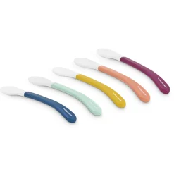 Lot de 5 cuillères 2ème âge multicolores