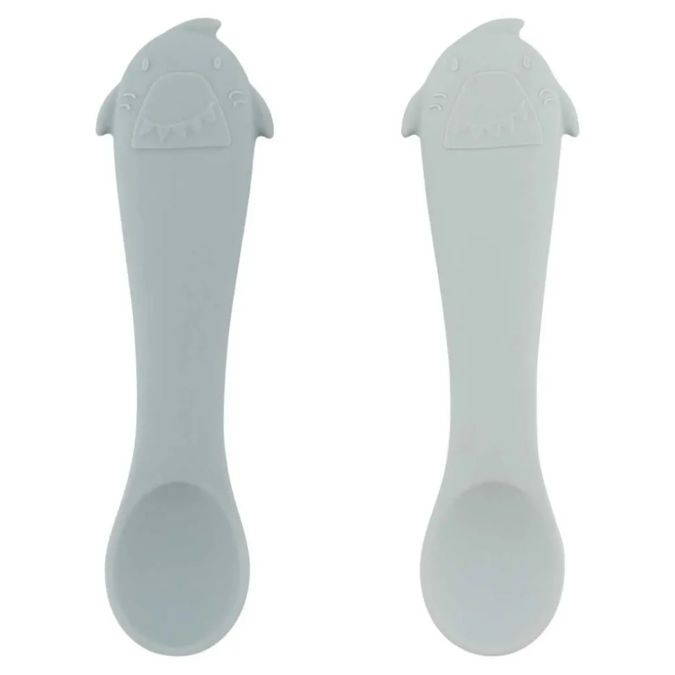 Lot de 2 cuillères pour bébé - mr. shark
