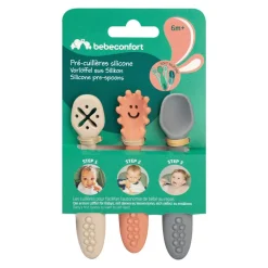 Lot de 3 cuillères silicone 1er âge