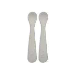 Lot de 2 cuillères souple silicone nougat