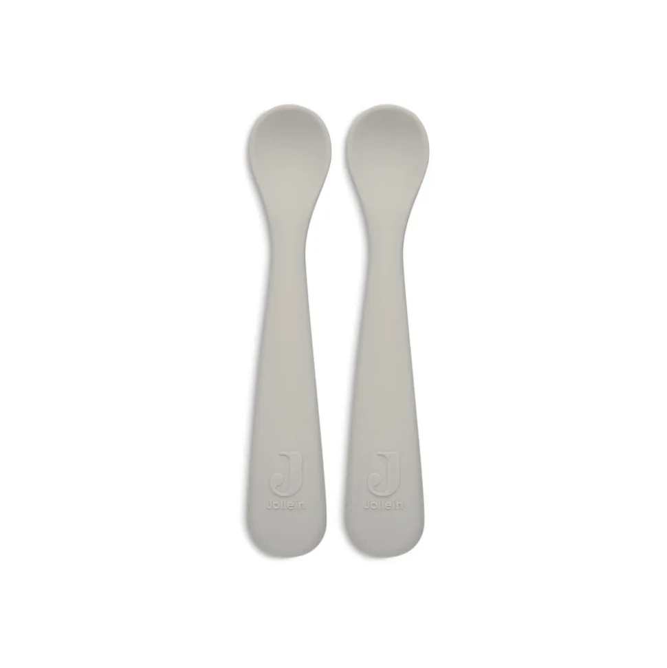 Lot de 2 cuillères souple silicone nougat