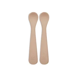 Lot de 2 cuillères souple silicone pale pink