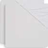 Lot de 2 drap housse molleton 60 x 120 cm white