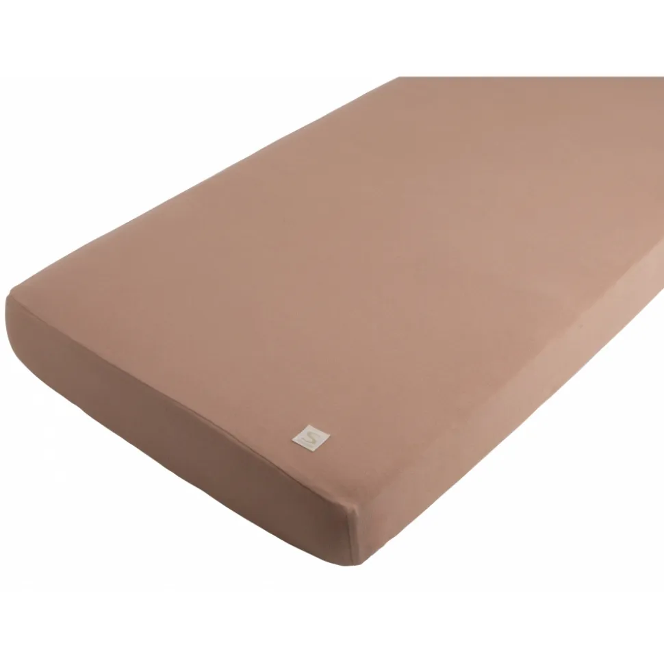 Lot de 2 drap housse uni petit coeur