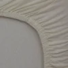 Lot de 2 draps housse jersey bio 60 x 120 cm - ecru / gris