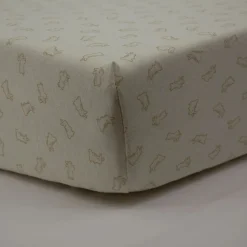 Lot de 2 draps housse jersey bio greenland - blé