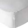Lot de 2 draps housse jersey bio 60x120 cm - blanc