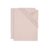 Lot de 2 draps housses jersey 40/50 x 80/90 cm wild rose