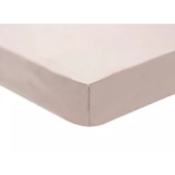 Lot de 2 draps housses jersey 60 x 120 cm wild rose