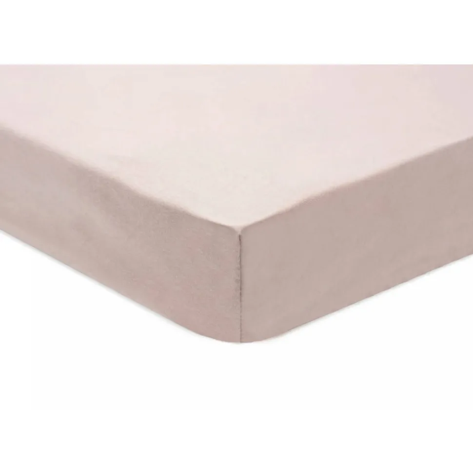 Lot de 2 draps housses jersey 60 x 120 cm wild rose