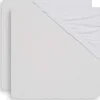 Lot de 2 draps housses molleton 40 x 80/90 cm white
