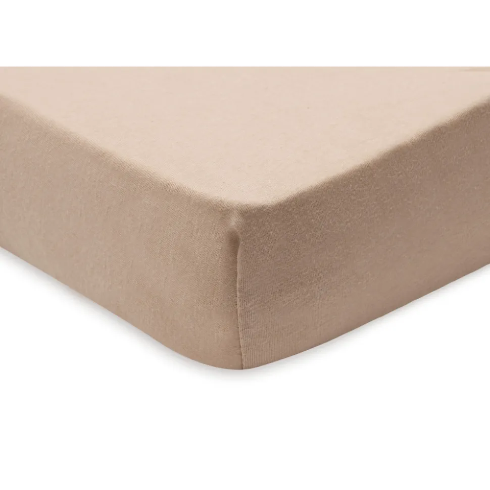 Lot de 2 draps housses 70 x 140 cm jersey blush et wild rose
