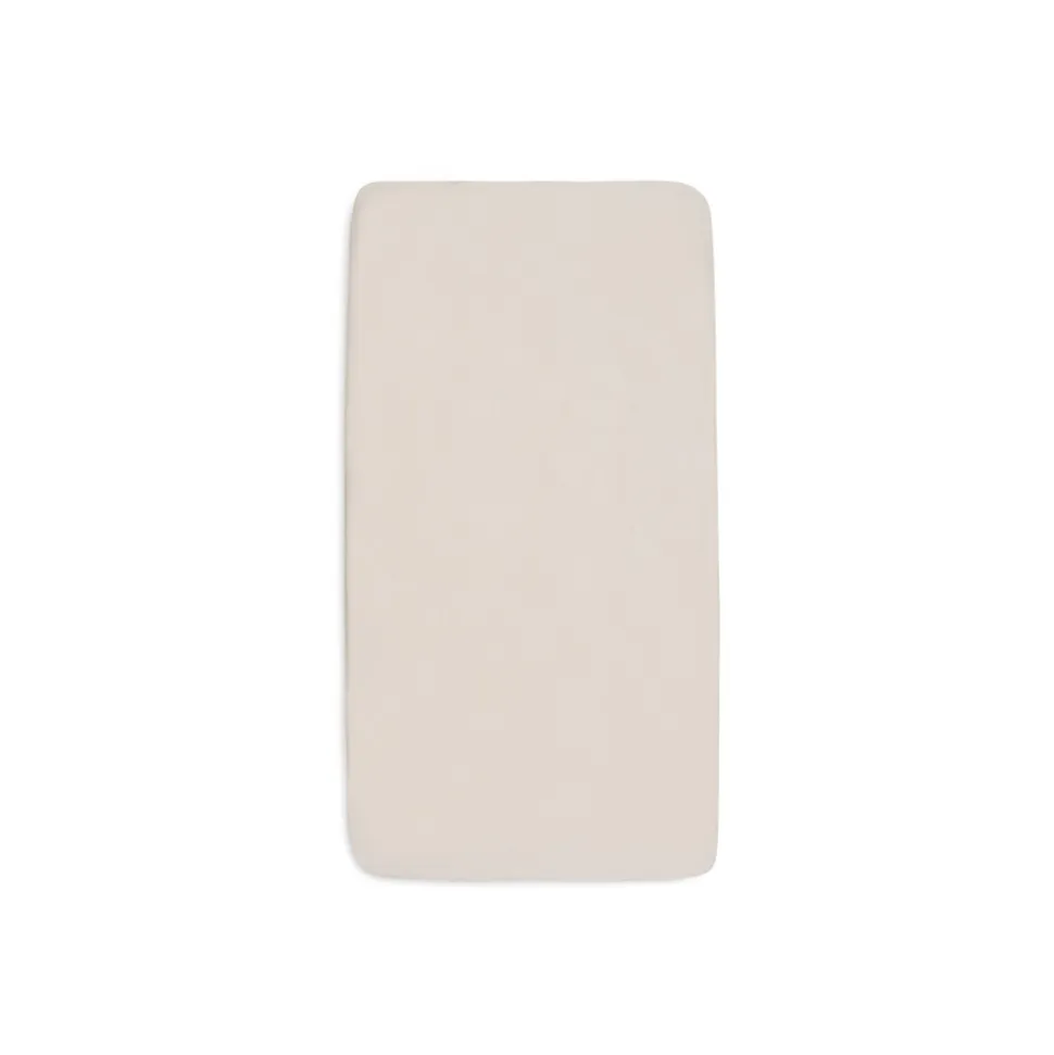 Lot de 2 draps housses 40x80 cm jersey oatmeal et sand
