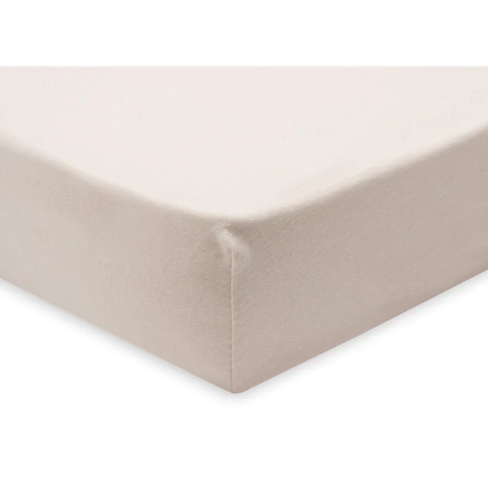 Lot de 2 draps housses 60x120 cm jersey blush et wild rose