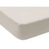 Lot de 2 draps housses 75 x 95 cm jersey pour tapis de parc oatmeal et sand