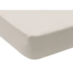 Lot de 2 draps housses 75 x 95 cm jersey pour tapis de parc oatmeal et sand