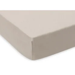 Lot de 2 draps housses 75 x 95 cm jersey pour tapis de parc oatmeal et sand