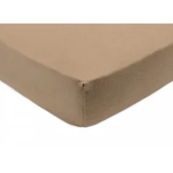Lot de 2 draps housses 60x120 cm jersey wild rose et biscuit