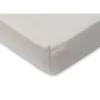 Lot de 2 draps housses 60x120 cm jersey ivoire et nougat