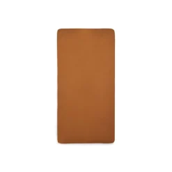 Lot de 2 draps housses 60x120 cm jersey caramel et biscuit