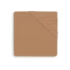 Lot de 2 draps housses 60x120 cm jersey biscuit