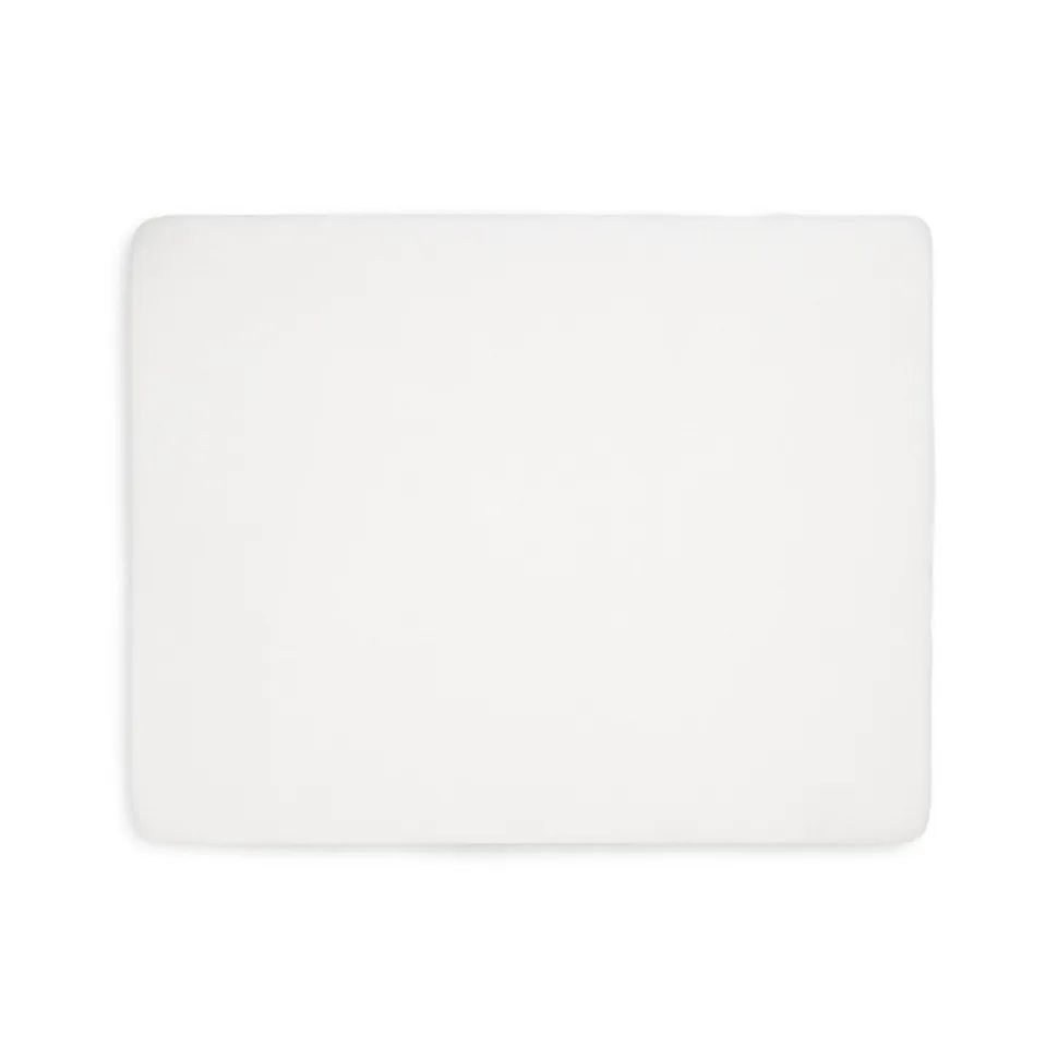 Lot de 2 draps housses 75 x 95 cm jersey pour tapis de parc white