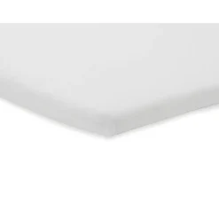 Lot de 2 draps housses 75 x 95 cm jersey pour tapis de parc white