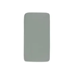 Lot de 2 draps housses 60x120 cm jersey sea green et ivory