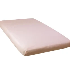 Lot de 2 draps housse 70 x 140 cm blanc / rose